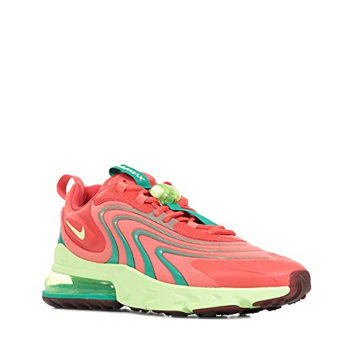 Nike Air Max 270 React ENG Herren Laufschuhe CJ0579 Sneaker-Schuhe (UK 7 US 8 EU 41, Track Red Barely Volt 600)