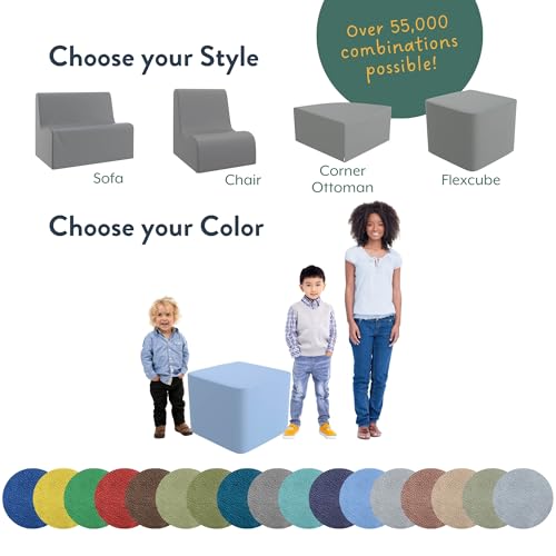 Children's Factory Versatile 3-in-1 FlexCube, Mix-and-Match Classroom Seating, Foam-Filled and Water-Resistant, Flexible Seating for Classroom Elementary, Sand by Children's Factory - Image 5