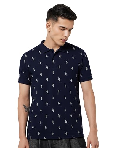 Image of United Colors of Benetton Men Cotton Solid Regular Fit Polo Shirt