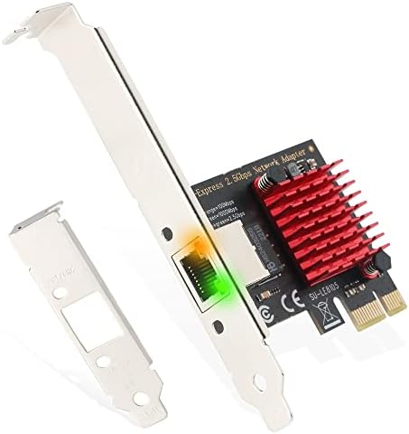 2.5G Network Adapter, Ubit 2.5GBase-T RJ45 2500/1000/100Mbps Gigabit PCIe Network Adapter, RTL8125 NIC, Low Profile Bracket, Windows 11/10 /8/8.1/7