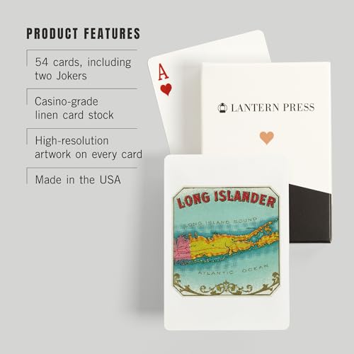 Long Islander Baraja de 52 Cartas Poker miniatura 3