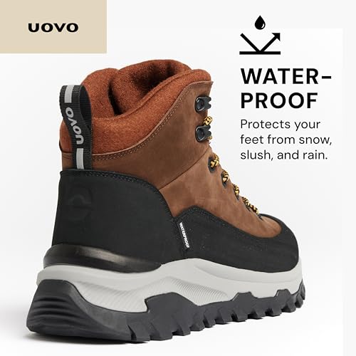 UOVO Men’s Winter Boot, Waterproof Leather2