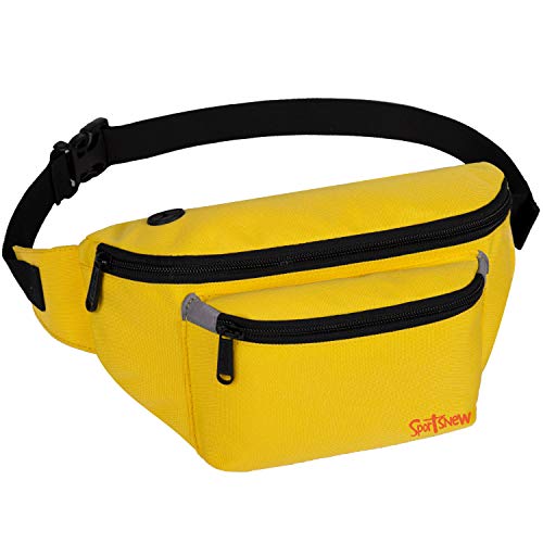 Fanny Packs for Men Women - Waist Bag Packs - Large Capacity Belt Bag for Travel Sports Hiking Large, Yellow Fanny Packs for Men Women - Waist Bag Packs - Large Capacity Belt Bag for Travel Sports Hiking Large, Yellow