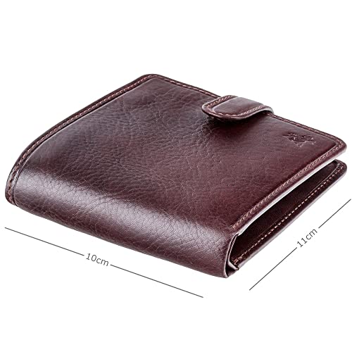 Visconti Tuscany 41 Secure RFID Blocking Genuine Leather Wallet (Brown) - Image 4