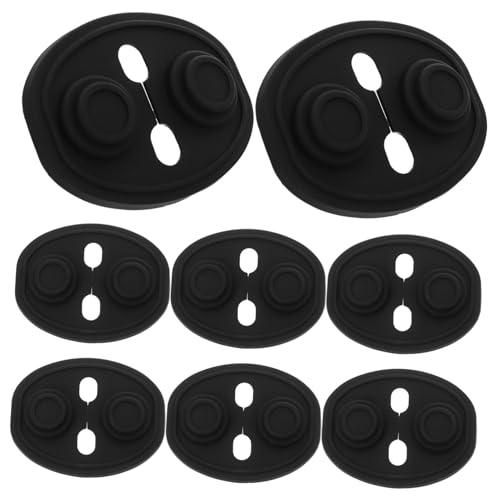 HOLIDYOYO 8 Pièces Protection Serrure de Porte Auto Silicone Noir Absorption des Chocs et Sonore Housse Adhésive Étanche pour Verrouillage et Protection Poussière de