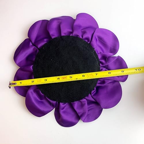 Image of Heyiwell Large Satin Fabric flower for Brooch Pin Wedding Party Dance Dress Suit Clothes Head Hair Accessories DIY Decor 9.45 inchInch