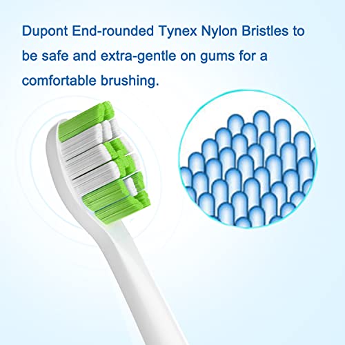 Pisonicleara Replacement Toothbrush Heads Compatible With Philips Sonicare Electric Tooth Brush(10 Pack) Electric Tooth Brush Refill #TOP4