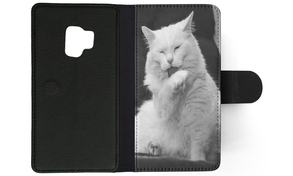 ✴︎Catmobileページ✴︎ Adorable CAT Kitten Feline #129 FLIP Wallet Phone CASE Cover for