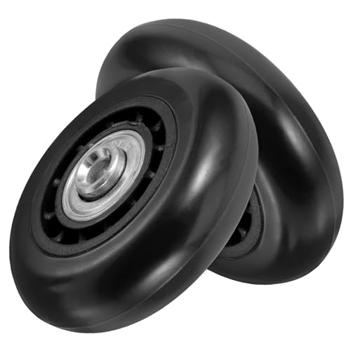 HEALSOPTHY 2個 スーツケース用耐久メタルベアリングキャスター車輪 静音転式ラゲッジホイール交換用 通勤旅行対応