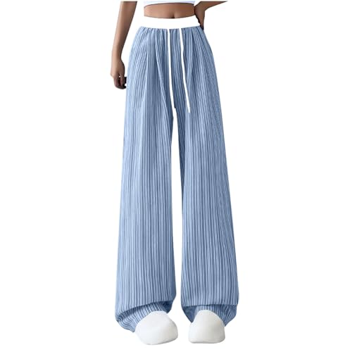 Amazon.com: NATHGAM Vertical Striped Pants Women High Waisted