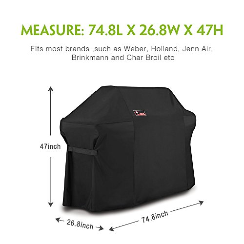 Kingkong 7109 Premium Grill Cover For Weber Summit 600-Series Gas Grills Including Grill Brush And Tongs #TOP2