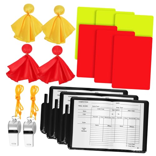 Herramientas Deportivas Silbatos y Tarjetas para Árbitro