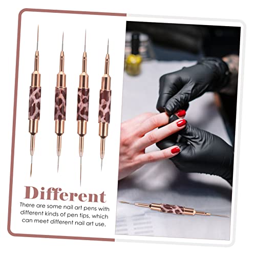 HONMEET 4 Peças Pincel Para Arte Em Unhas Escova De Unhas Suprimentos De Manicure Acrílico Supriment