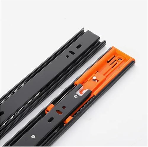 Correderas para cajones de acero inoxidable JvFbjLF de 30cm con tres secciones 5