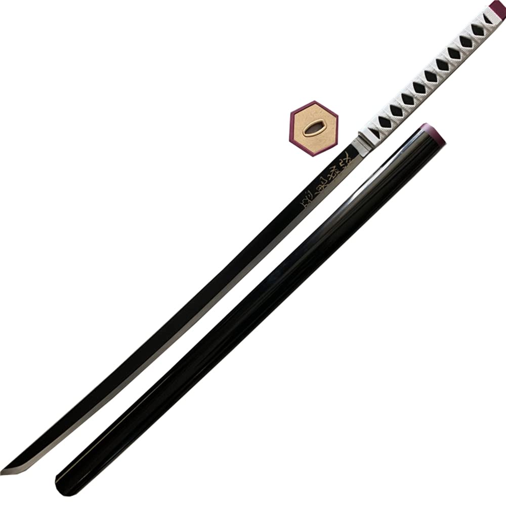 damdos Halloween Prop for Demon Slayer Katana Agatsuma Zenitsu Cosplay Sword Kamado Tanjirou Swords Shinazugawa Sanemi Weapons PU Material Xmas Birthday Gifts (Tomioka Giyuu)