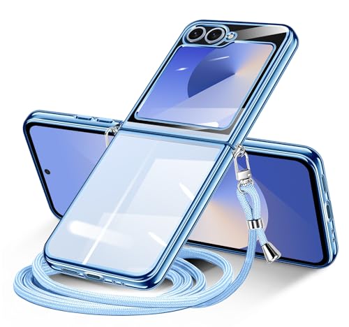 NISIILNG For Galaxy Z Flip 6 / Z Flip7 fe �P�[�X �N���A �V�����_�[ galaxy zflip6 / zflip7fe �X�}�z�P�[�X �M�����N�V�[ Z �t���b�v6 �J�o�[ ���|�� �΂߂��� ��|���P�[�X ���� �Ϗ�