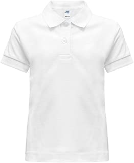 polo bianca bambino manica lunga