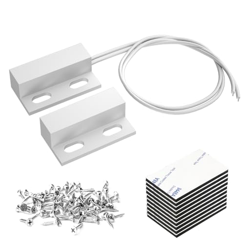 SCOOYUCK - SCOOYUCK 5 pièces NC Interrupteur magnétique Capteur de Porte magnétique Normalement fermé Interrupteur à Lames magnétiques(Blanc)