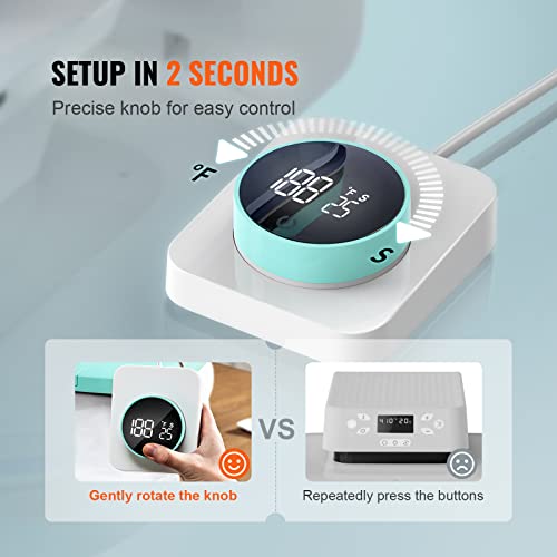 Vevor Professional Sublimation, Smart Auto Machine For T-Shirts With Knob Panel Large Mica Plate Easy Press, Vinyl Heat Transfer Projects 15X12, White #TOP4