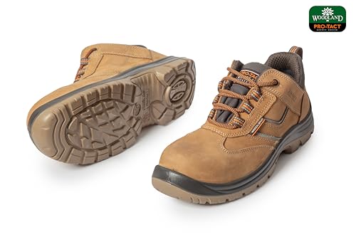 Image of Woodland Men Leather Safety Shoes