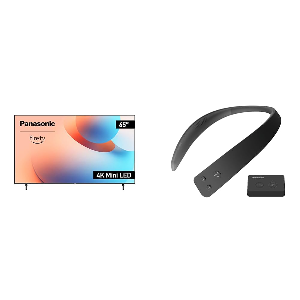 Panasonic 65" 4K Mini LED Smart TV with Neck Speaker, Hands-Free Calling, 144Hz Refresh Rate
