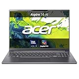 acer Aspire 16 AI Laptop | Display 16” WUXGA+ OLED | Intel Core Ultra 5-226V | 16 GB RAM | 512 GB SSD | Copilot+ PC | Windows 11 | QWERTY | PC Portatile IA