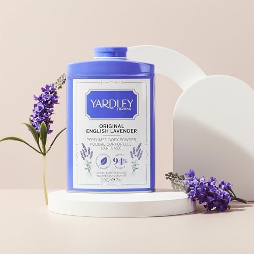 Yardley London original English lavender perfumed body powder, talcum powder for women to help with odor control and chafing, original English lavender dusting powder 200g - Image 4