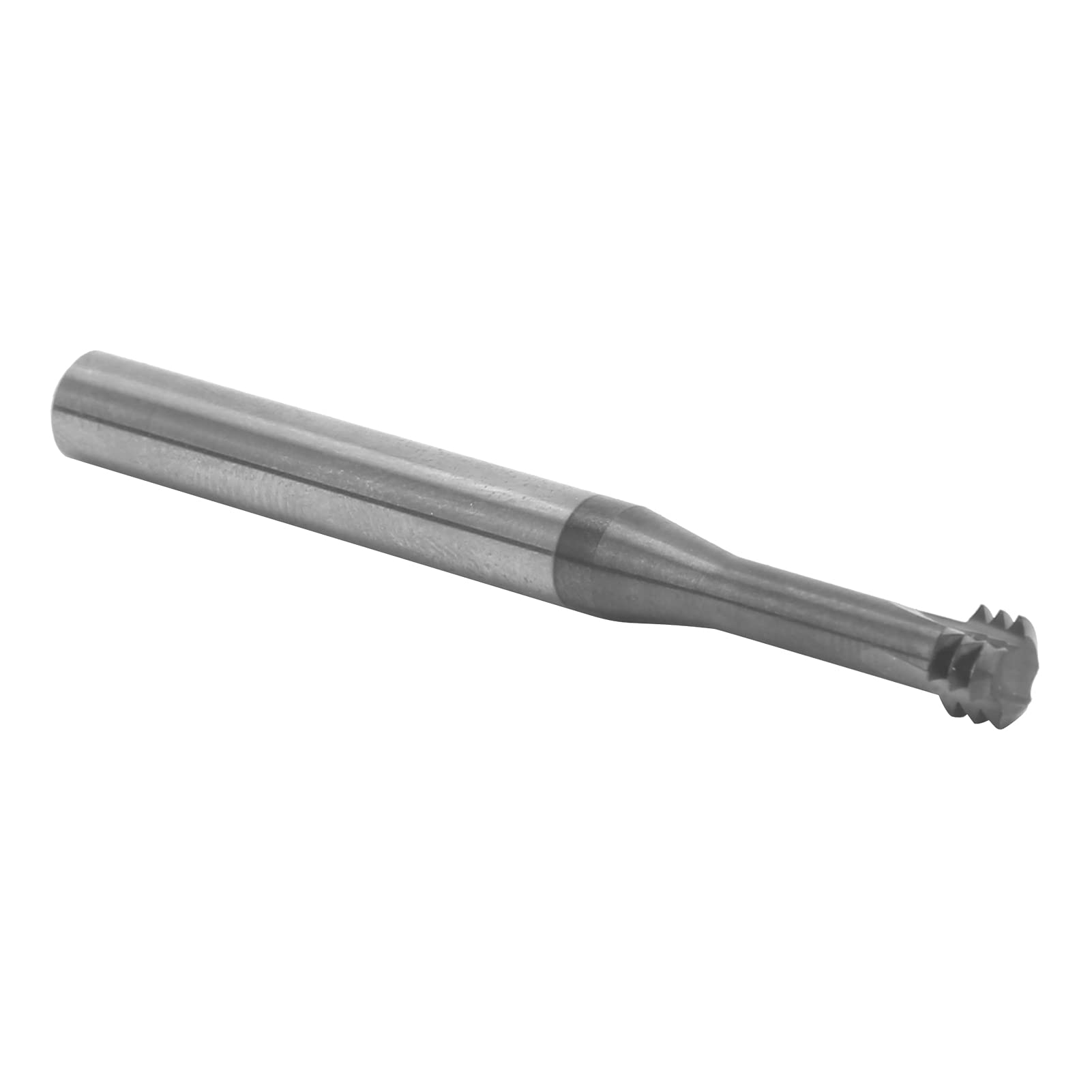 Fresa, Herramienta de Grabado de Alambre 3 Dientes Acero Tungsteno M8x1,25xD6x60, con Arco Totalmente Cortado, para Aluminio Cobre Acero Inoxidable Aleación Acero