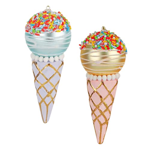 Ornements cornet de crème glacée pour remplacer les boules de Noël fragiles