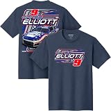 Classic Ink Chase Elliott #9 NASCAR 2026 NAPA Racing Patriotic USA T-Shirt (US, Alpha, X-Large, Regular, Regular) Navy