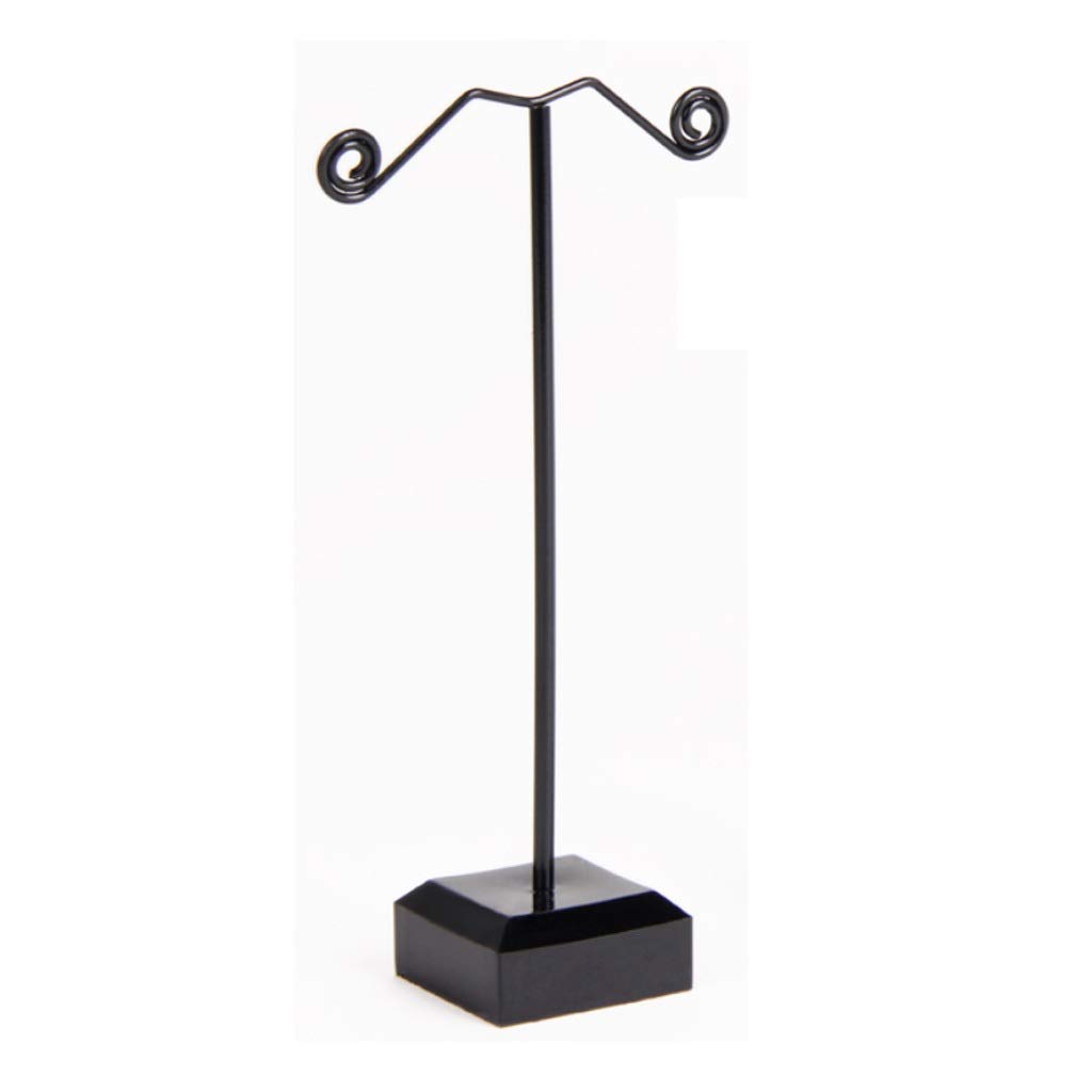 WolFum Ohrring-Ausstellungsständer aus Acryl aus Schmiedeeisen und Metall, Ohrring-Halter, Ohrring-Ausstellungsständer, Schwarz (Größe: L) ()