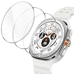 JETech Screen Protector for Samsung Galaxy Watch Ultra (2025/2024) / 6 Classic 47mm, Tempered Glass Anti-Scratch, HD Clear, 3 Pack