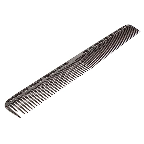 Vaguelly Peine De Acero Inoxidable Ant Estático Para Peluquería Peine De Metal Profesional Para Corte De Cabello Con Bolsa De Almacenamiento De Color Negro