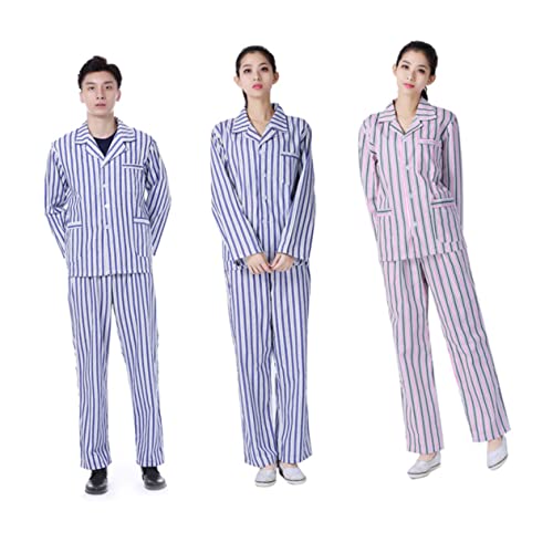 Pyjama femme coton confortable manche longue vêtement ample pour patient xxl