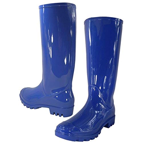 WearItti Women Rain Boots Stylish Waterproof Rubber Boots for Ladies, 5, Royal Blue