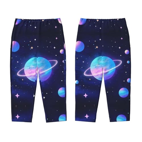 Pajama Pants Pajama Bottoms with Elastic Waistband Sleepwear Lounge PantsUniverse Starry Sky Planets3