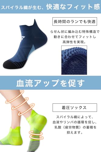 Runbit ランニングソックス レディース Mサイズ 3足セット