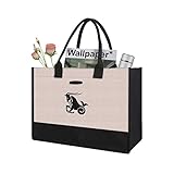 Aricsen 12 Zodiac Signs Constellation Gift Cloth Fabric Canvas Tote Bag for Women Handbags, Anniversary, Bridal Shower, Daughter, Sister, Birthday, Beach, Reusable Grocery Shopping (Capricorn)