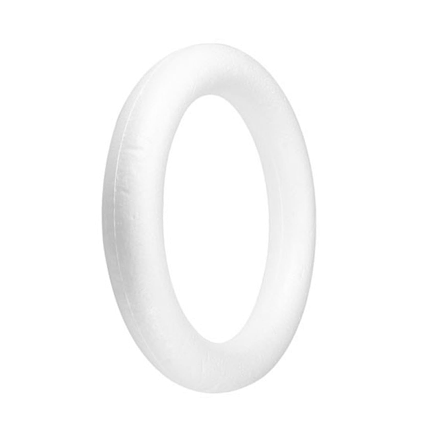 Cercle rond en écume pour decoration de fete et couronne de Noel festive