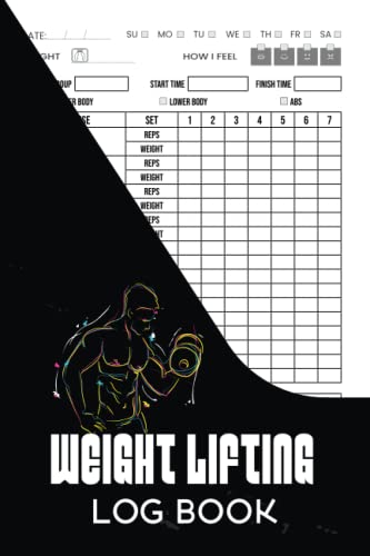 Weight Lifting Log Book: Workout Record Tracker for Men and Women / Cardio Tracker / Exercise Notebook and Fitness Logbook for Personal Training