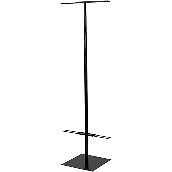 Econoco DBD96/B Adjustable Floor Standing Banner Displayer, Black