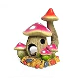 Tidevib Decoración de acuario de resina roja para pecera, 14 x 10 x 16 cm, adorno de paisaje para acuascape y cría de camarones 7.08