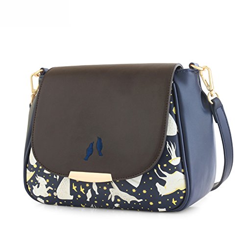 Sac d'épaule vintage bandoulière messenger bag imprimé femme