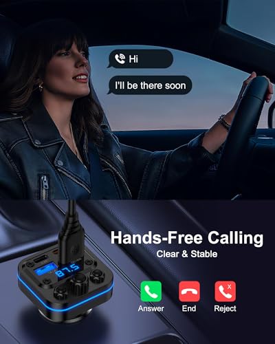 Bluetooth FM Transmitter 54W Fast Charging