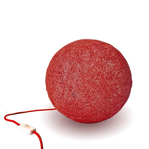 Lampe de table artisanale beige en céramique Table Sphere - 4