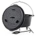 Produktbild BBQ-Toro Dutch Oven Emaille Serie | Emailliert 9,0 Liter | Gusseisen Kochtopf mit Füßen | Bräter mit Deckelheber, Gusstopf, Feuertopf, Gussbräter, Grilltopf, Gusskessel, Schmortopf