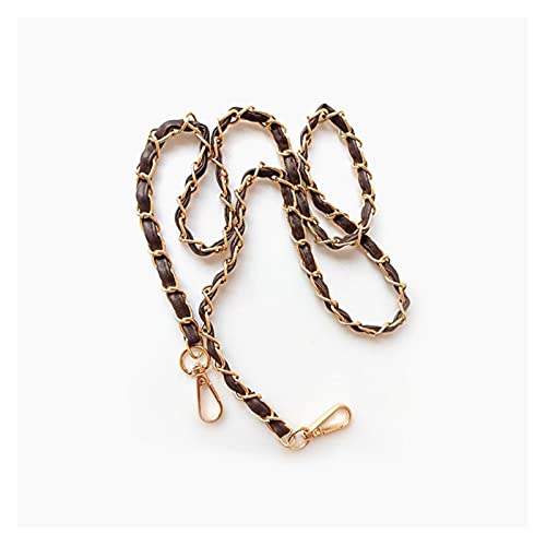 Chaîne de Sac 120cm DIY Chaîne en métal for accessoires de bretelles for sac for sac de sac à bandoulière détachable couronne en cuir Sac à main chaîne en métal Chaîne de sac à main ( Color : Brown ) Cover