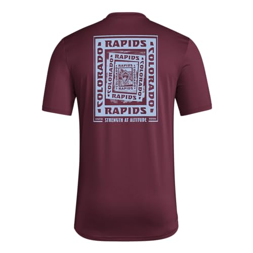 adidas Men's Colorado Rapids Local Warp Pre-Game Short Sleeve T-Shirt2