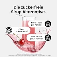Best Body Nutrition ZEROP Vital Zuckerfreies Getränkekonzentrat Sirup Kirsche Ohne Aspartam 1 L ergibt 80 L Getränk Fitness Drink mit Vitaminen B1 B6 Niacin Kalorienarm Wassersprudler – Ansicht 3