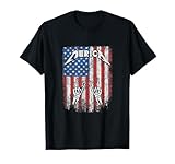 Rock Sign Heavy Metal 4th of July Us Flag Merica For Men T-Shirt